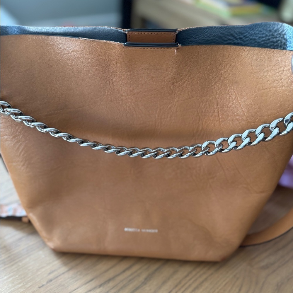 Rebecca Minkoff Tan Chain Detail Shoulder Bag - Picture 4 of 7